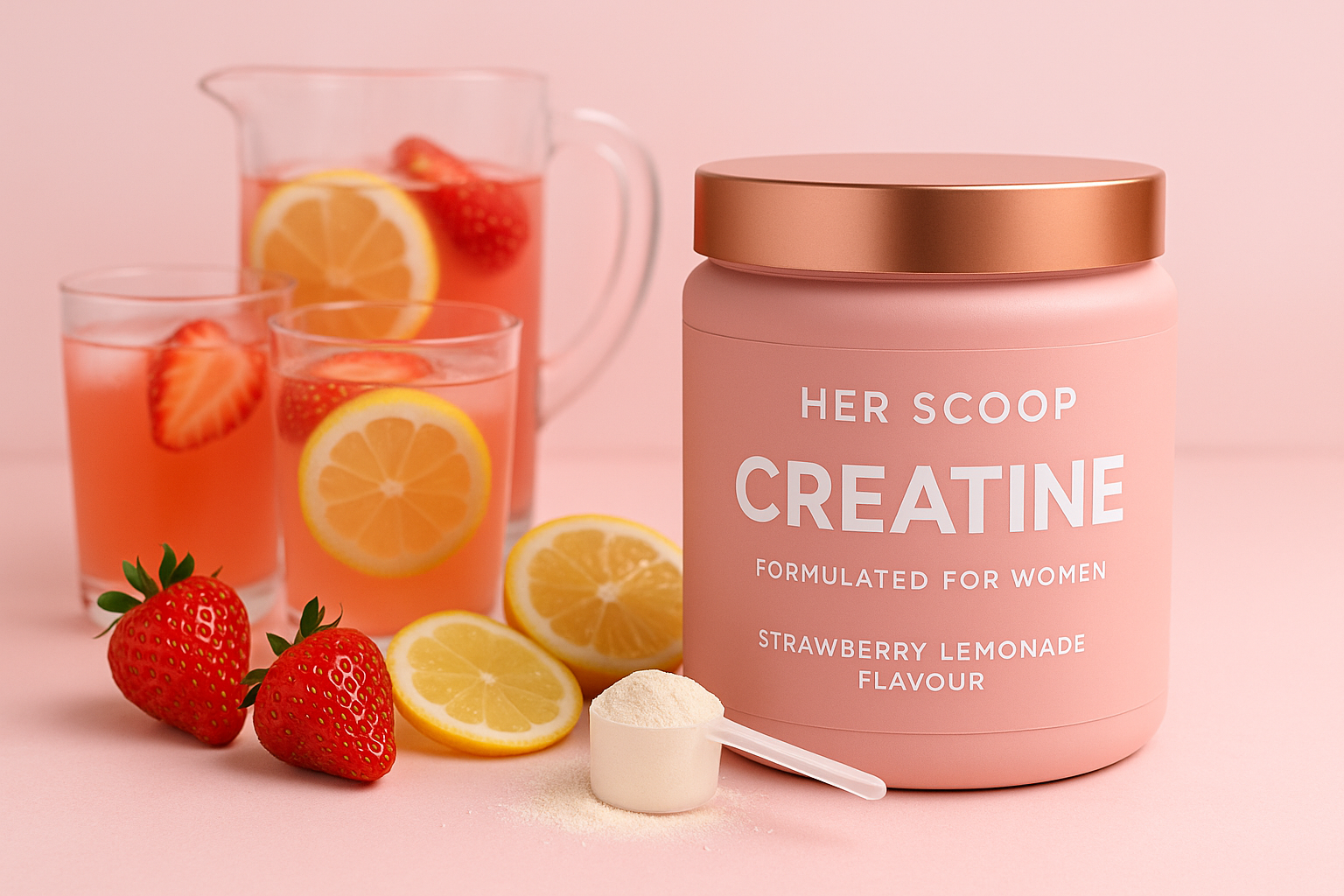 💗 Her Scoop Creatine – Formulated for Women - STRAWBERRY LEMONADE